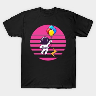 retro sun astronaut T-Shirt